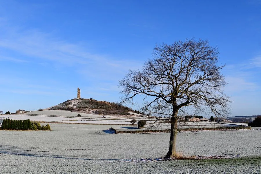 Castle Hill in snow