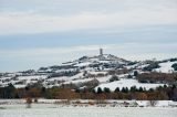 Castle Hill viewed from Netherton, Yorkshire, UK
