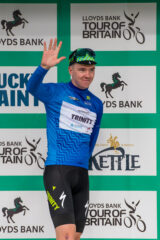 Callum Thornley (Trinity Racing) in the mountains jersey